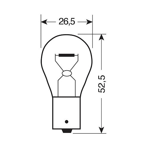 Osram 7506 Blink-Bremslichtlampe 21W 12V BA15S P21W