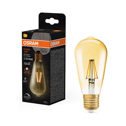 Osram 1906ISOND6.5W/824230VFILGDE27 LED Lampe 725 lm 2400K E27 dimm