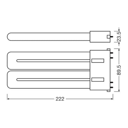 Osram DULUX F36 EM V 20W 840 2G10 LED 2500 lm 4000K 2G10