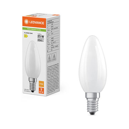 Osram LED CLB25 1.8W 827 FIL FR E14 P Frosted E14 LED-Kerzenlampe