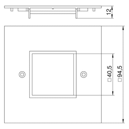OBO VHP4 6109840 Abdeckplatte für 1-fach Schuko