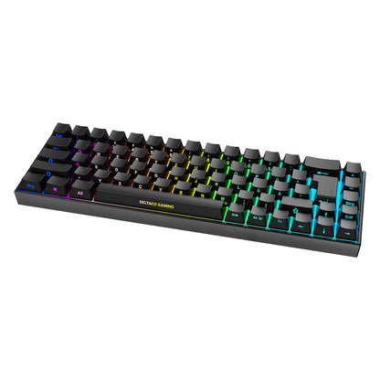 Deltaco DK440R Gaming Tastatur kabellos, Schwarz