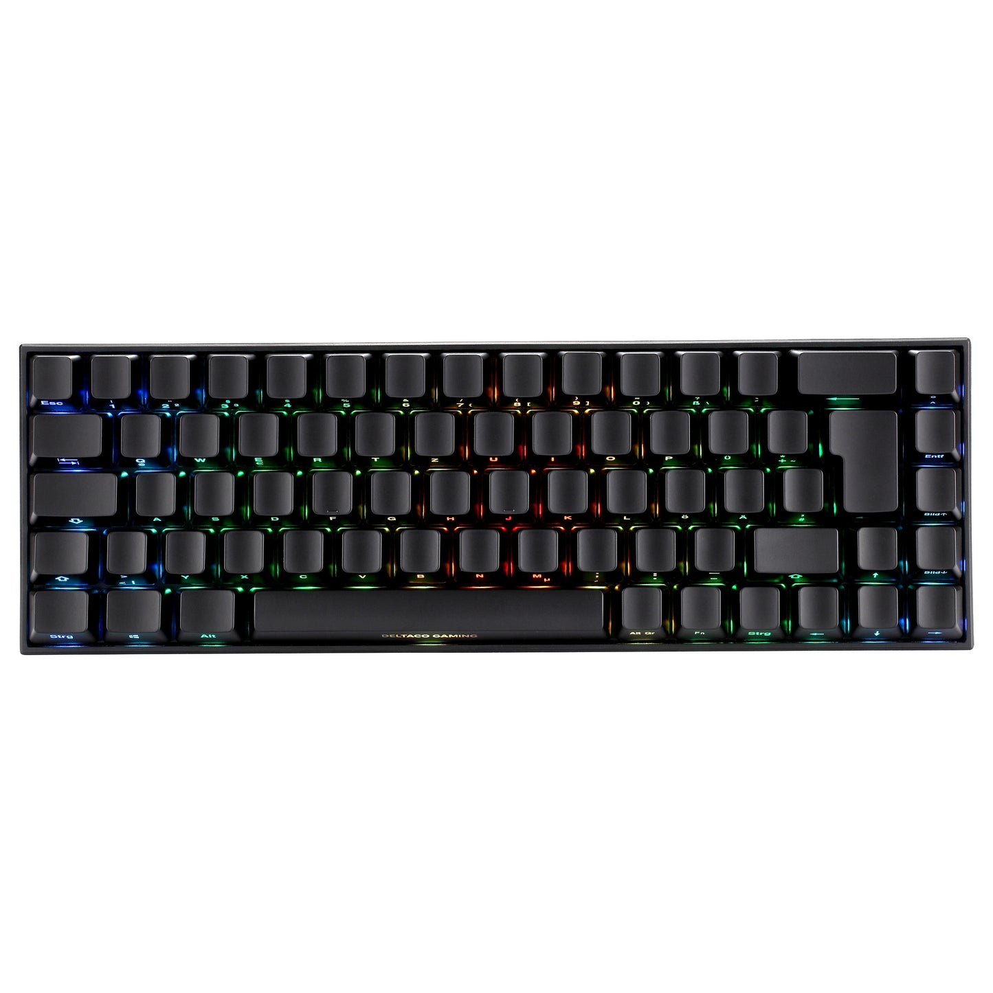 Deltaco DK440R Gaming Tastatur kabellos, Schwarz