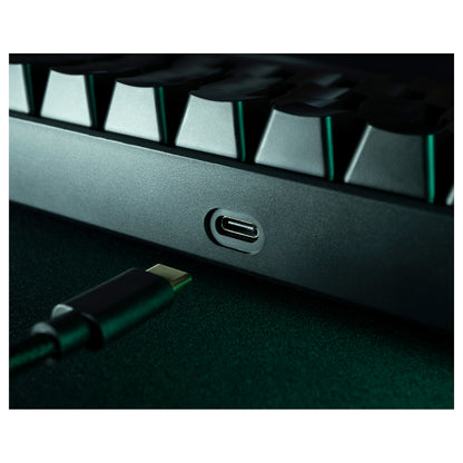 Deltaco DK440R Gaming Tastatur kabellos, Schwarz