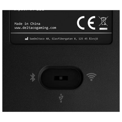 Deltaco DK440R Gaming Tastatur kabellos, Schwarz