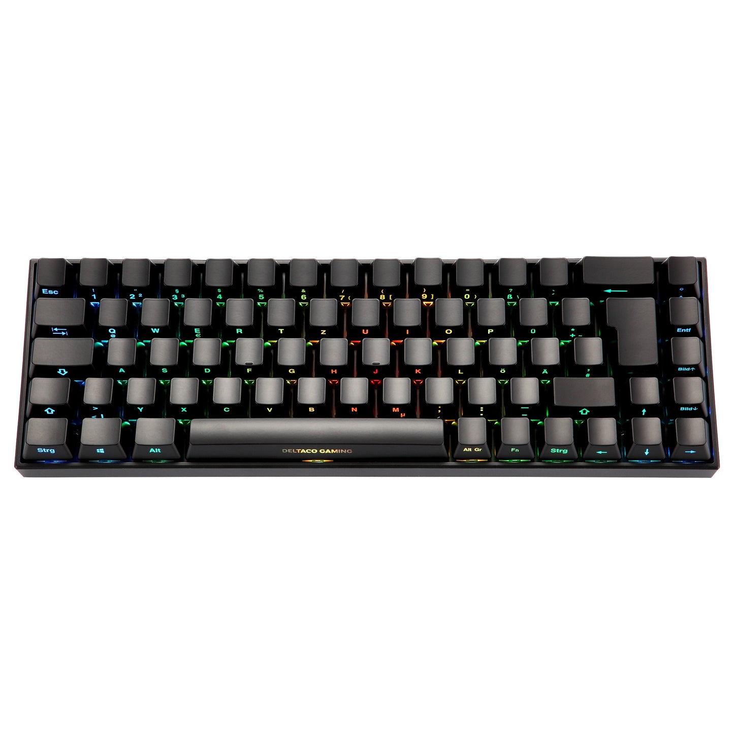 Deltaco DK440R Gaming Tastatur kabellos, Schwarz