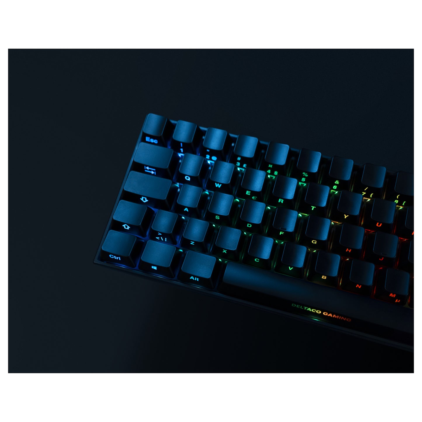 Deltaco DK440R Gaming Tastatur kabellos, Schwarz