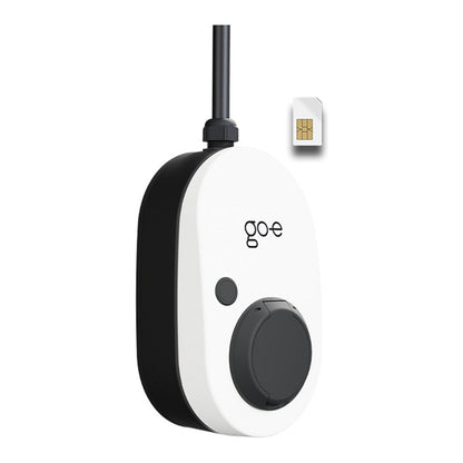 go-e Charger Gemini 2.0, 22 kW (32A 3-phasig) (wei/schwarz, ohne Kabel, 4G/LTE)