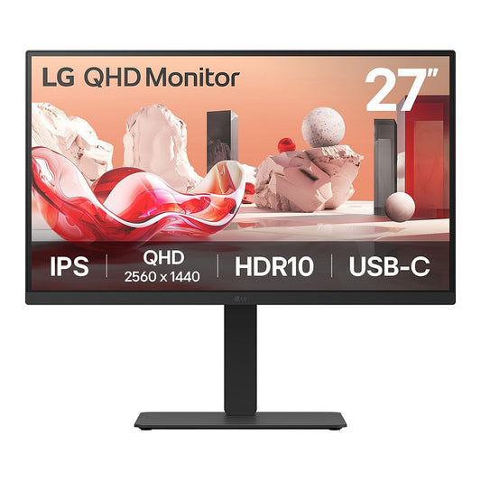 LG LCD 27BA75QB-B 27" black USB-C. KVM. Daisy Chain.RJ45