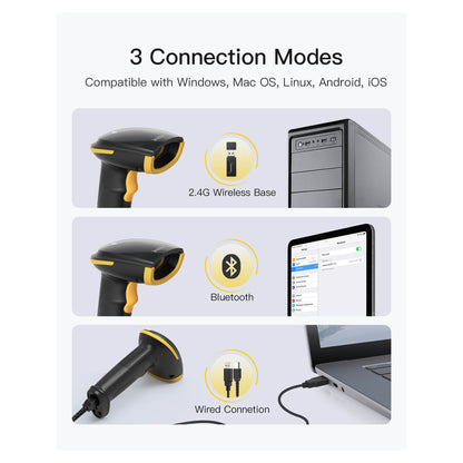 inateck Barcodescanner 21 AI black [BCST-21-AI_Black]