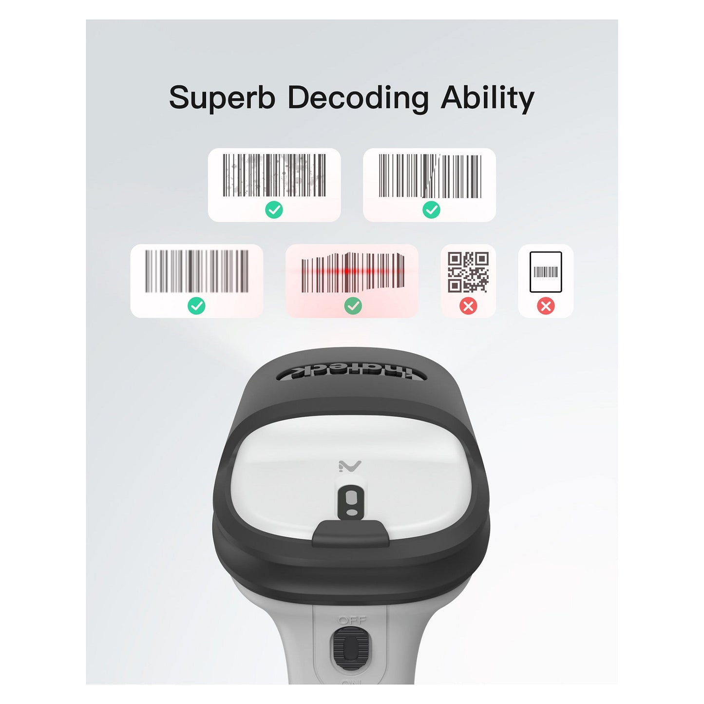 inateck Barcodescanner 70 AI gray [BCST-70-AI_gray]