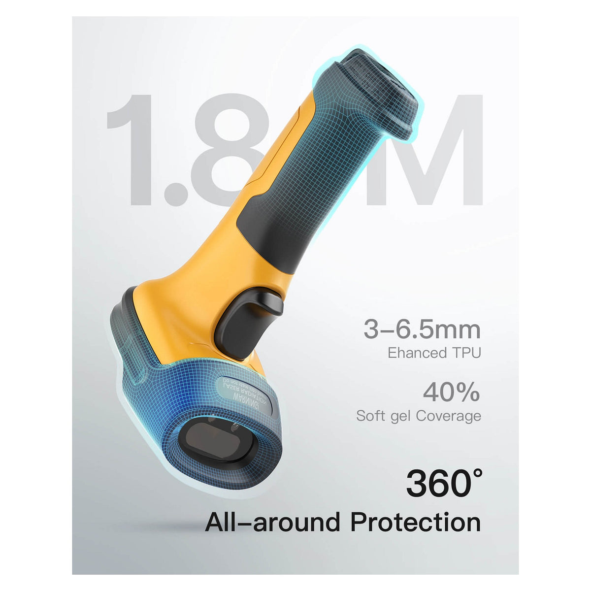 inateck Barcodescanner P6-AI yellow [BCST-P6-AI_yellow]