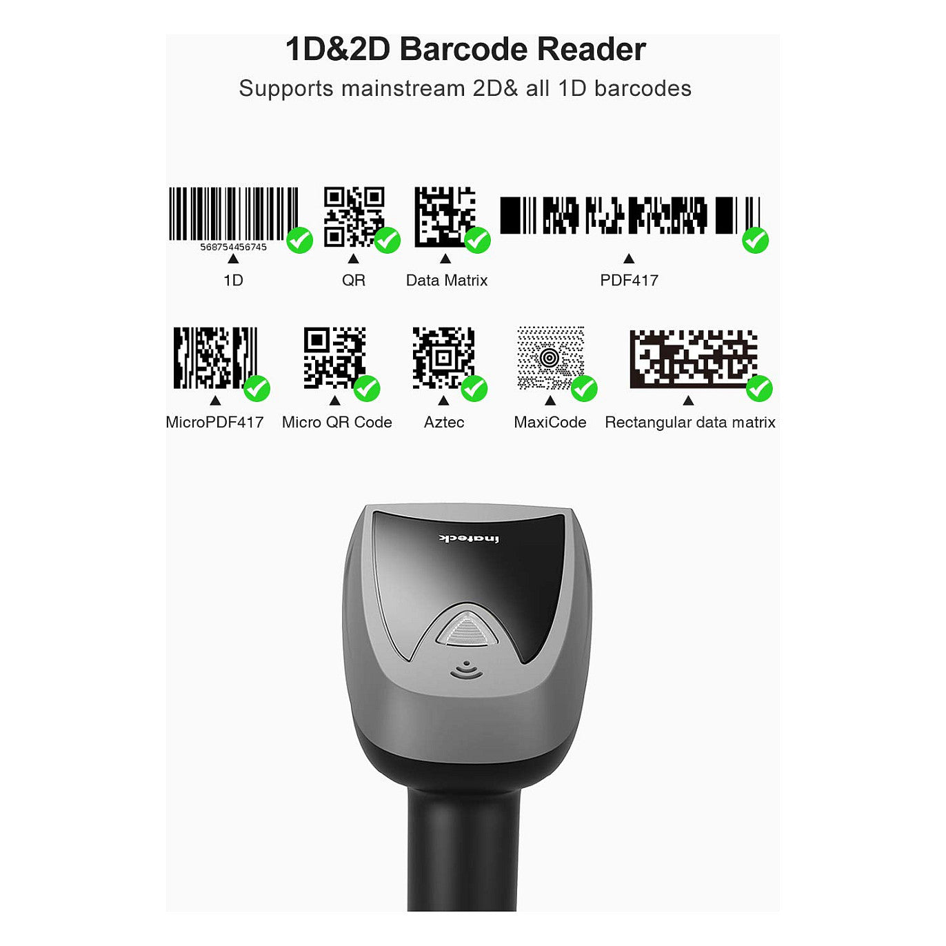 inateck Barcodescanner 52 black [BCST-52_black]