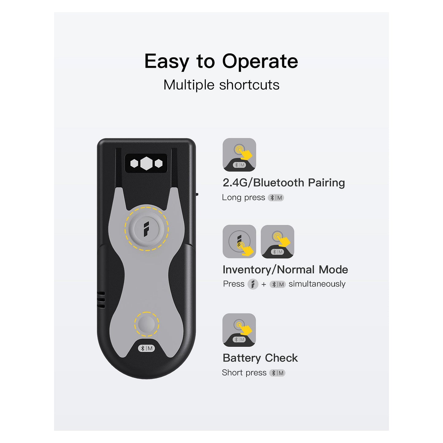 inateck Barcodescanner 43 gray [BCST-43_gray]