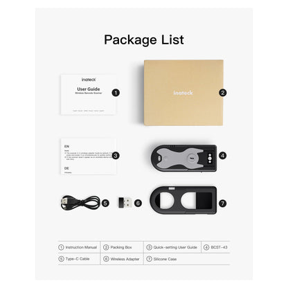inateck Barcodescanner 43 gray [BCST-43_gray]