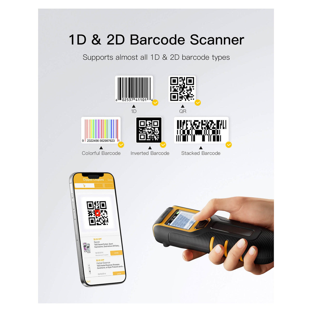 inateck Barcodescanner 47 black [BCST-47_black]