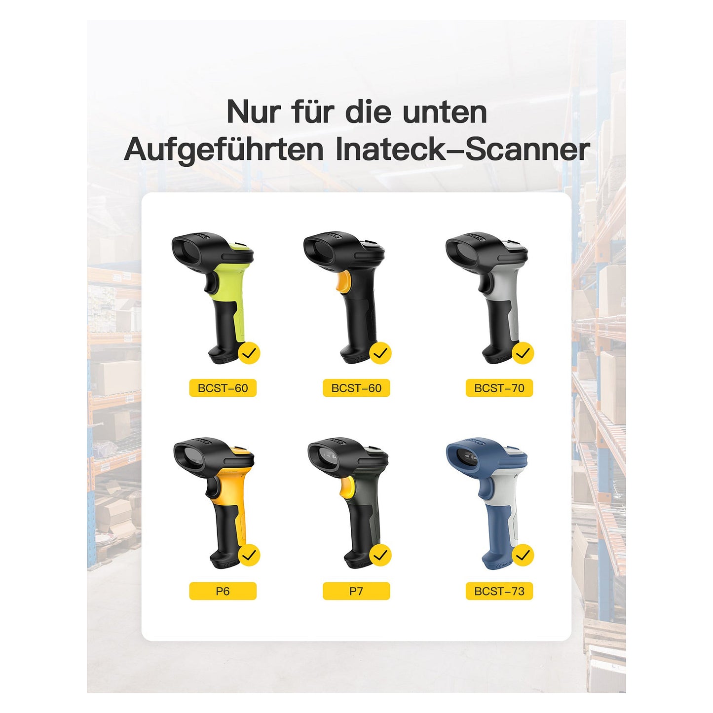inateck Barcodescanner BS04001 black [BS04001_black]