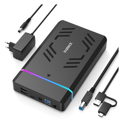 Inateck Festplattengeh.RGB 3.5" USB 3.0 2.5/3.5" SATA H/SSD