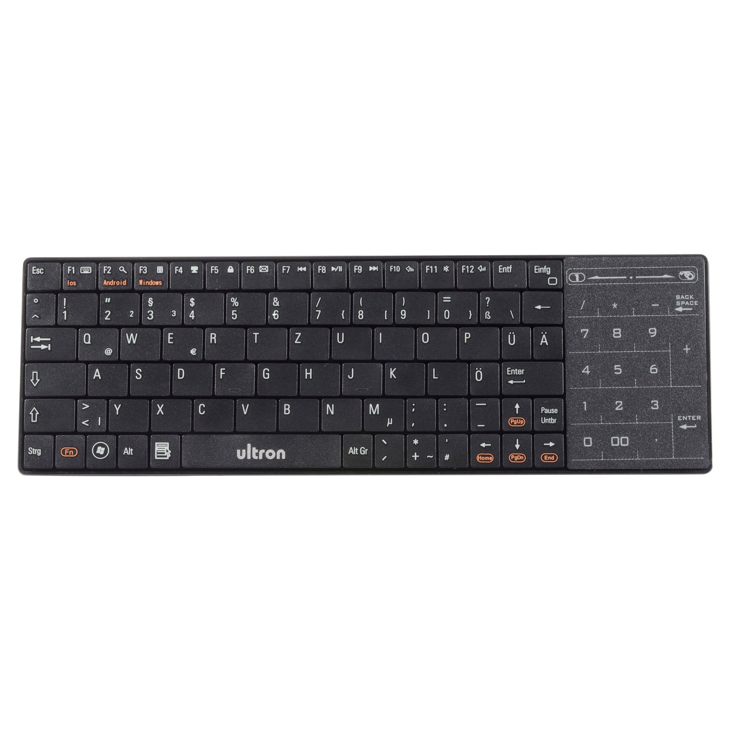 Ultron Tastatur UMT-BT Fashion schwarz wireless