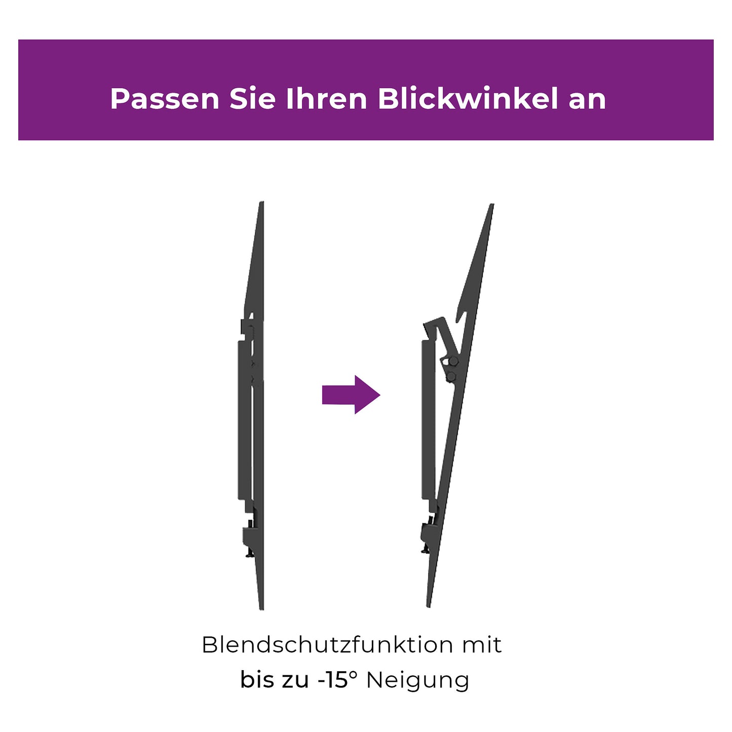 ZUB Ultron Wandhalterung Flatscreen WM100 23"-56" Neigung