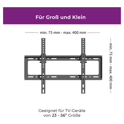 ZUB Ultron Wandhalterung Flatscreen WM100 23"-56" Neigung