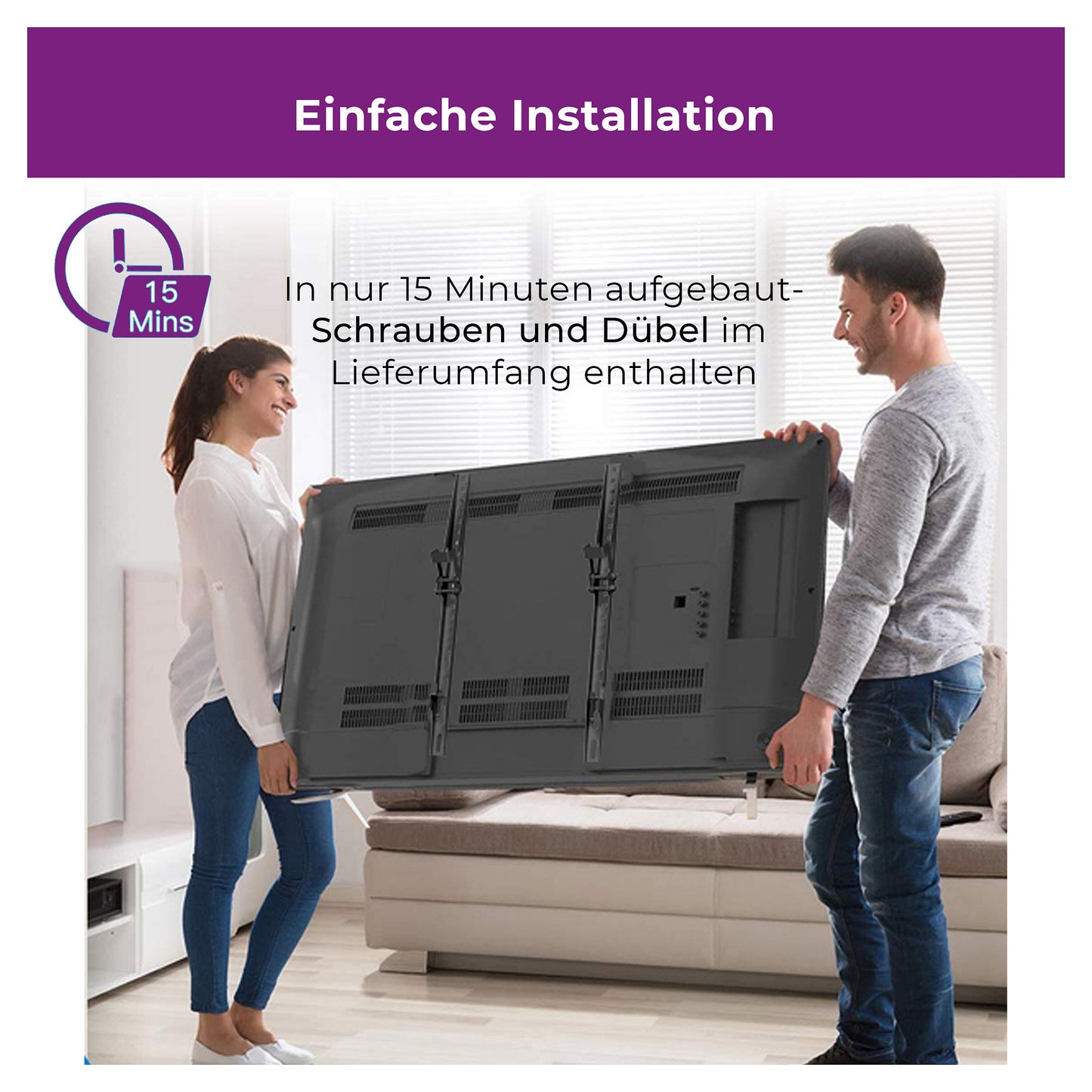 ZUB Ultron Wandhalterung Flatscreen WM200 32-60" Neigung/Winkel