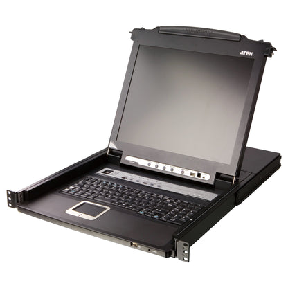 CL5708MW D 43cm wide LCD KVM Switch USB-PS/2 VGA 8 Port Tastaturlayout DE