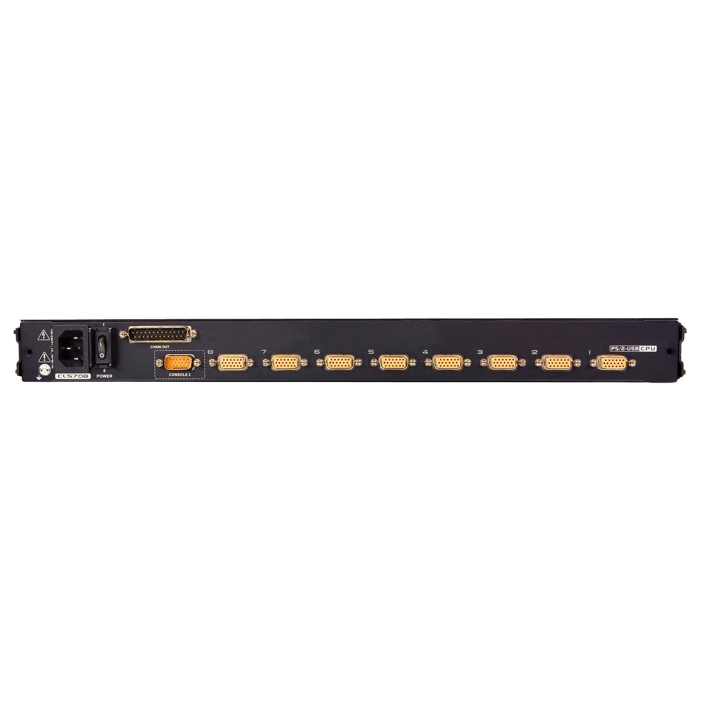 CL5708MW D 43cm wide LCD KVM Switch USB-PS/2 VGA 8 Port Tastaturlayout DE
