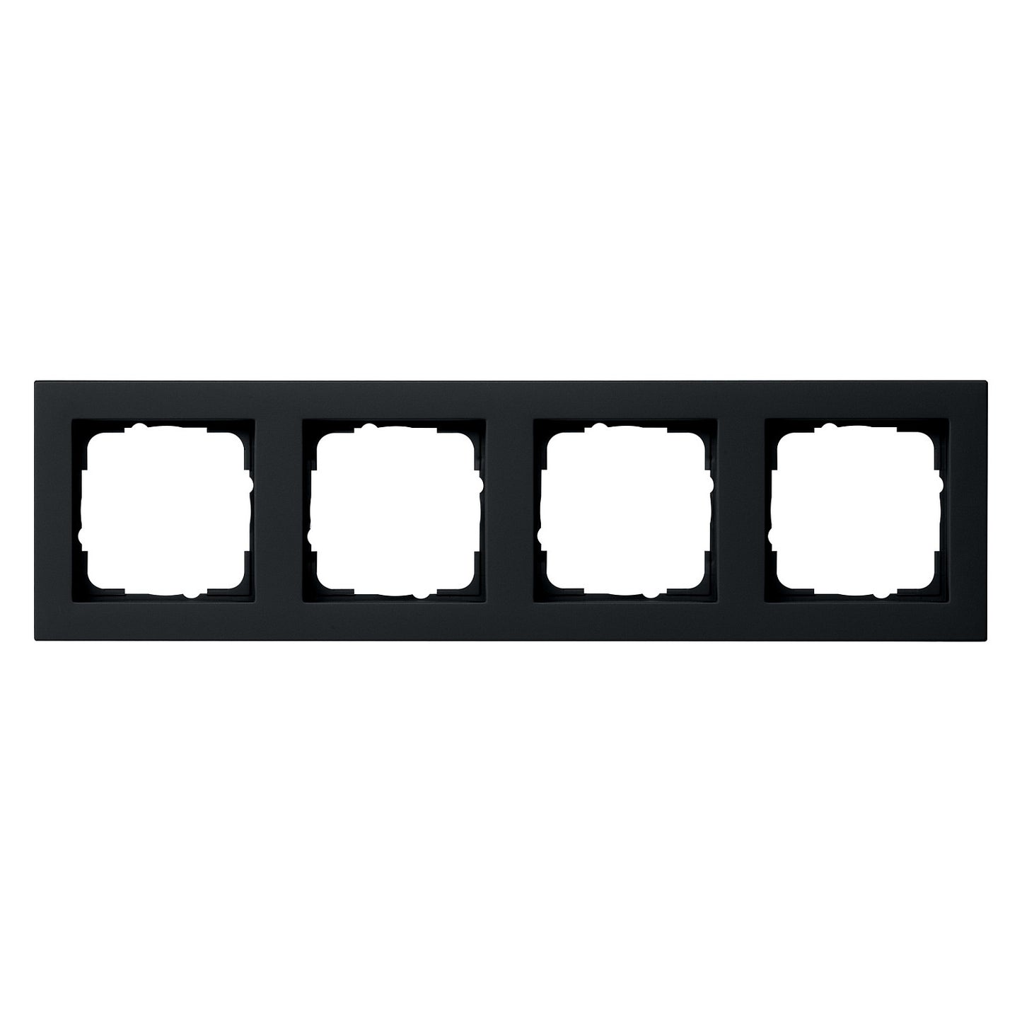GIRA 021409 Abdeckrahmen 4f Gira E2 Schwarz