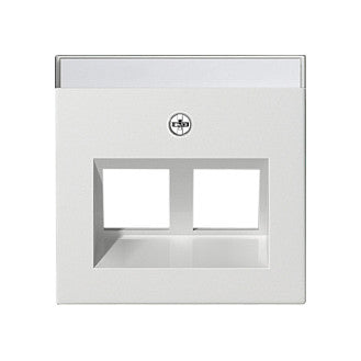 GIRA 264003 Abdeckung BSF Modular Jack 30° 2fach System 55 Reinweiß