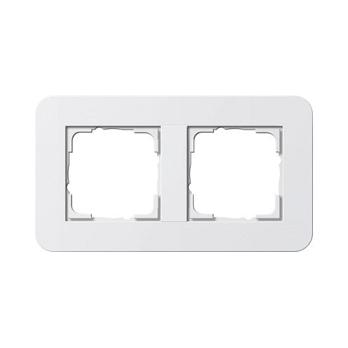 GIRA 0212410 Abdeckrahmen 2f E3 Reinweiß/Reinweiß