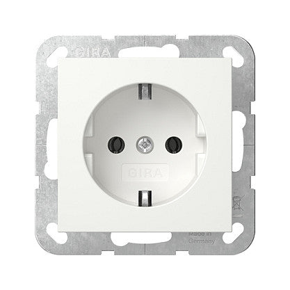 GIRA 418803 SCHUKO-Steckdose System 55 Reinweiß