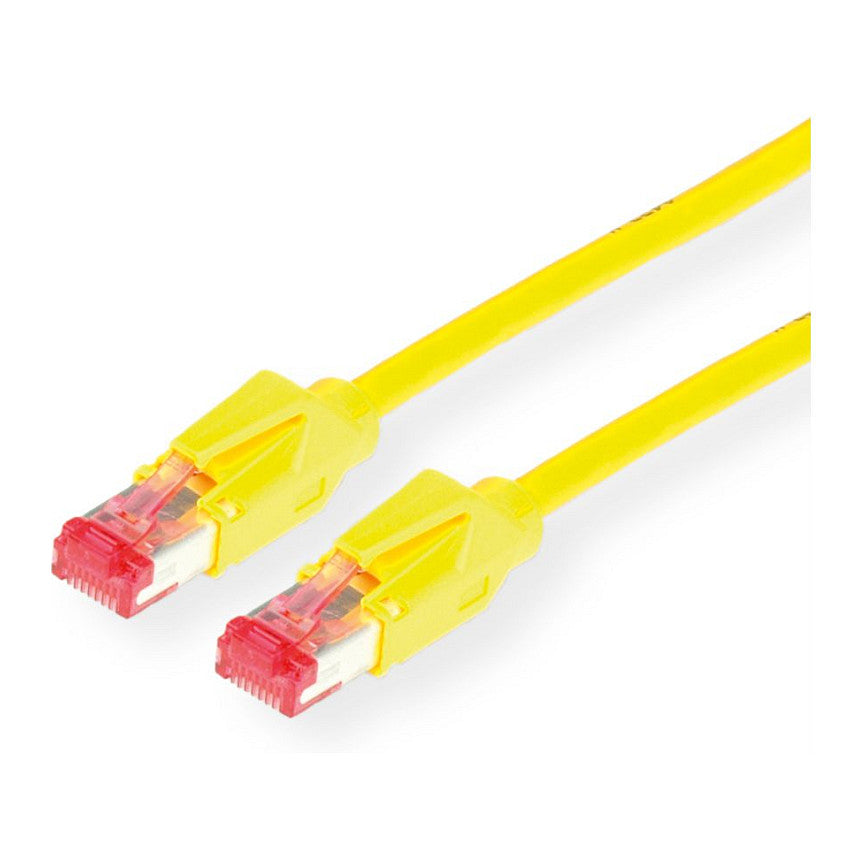 DTWYLER Patchkabel Cat.6 (Class E) S/FTP, CU 7702 flex LSOH, Hirose TM21, gelb, 3 m