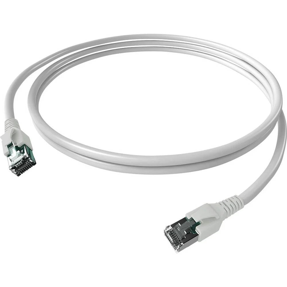 EASYLAN FlexBoot Patchkabel Kat.6A S/FTP weiss 0.5m