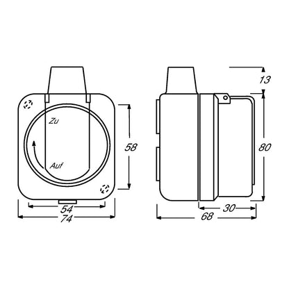 BUSCH JAEGER BJ 2300EWDI Steckdose m.Klappdeckel wasserdicht Busch-Duro 2000 WDI IP66