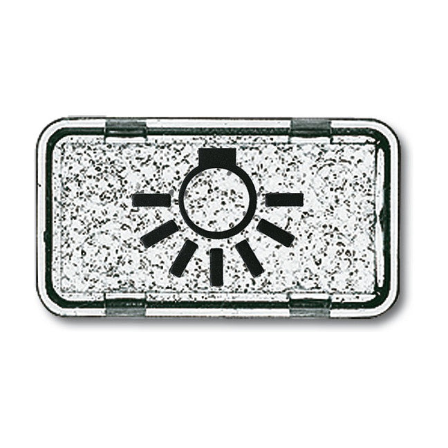 BUSCH JAEGER BJ 2622LI-101 Tastersymbol Licht Allwetter 44 glasklar