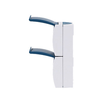 BUSCH JAEGER BJ 20-02EW-53 Steckdose m.Klappdeckel senkrecht 2f ocean IP44 grau/blau
