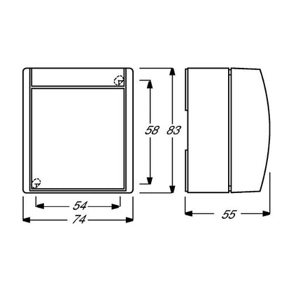 BUSCH JAEGER BJ 2601/6W-54 Wippschalter ocean IP44 Wechselschalter AP alpinweiß