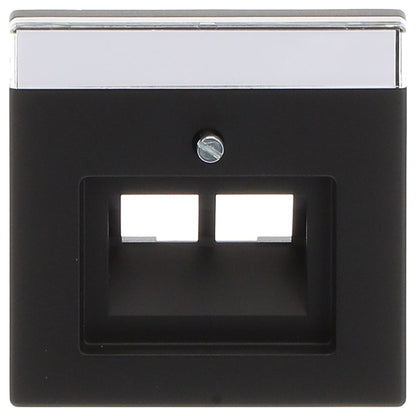 BUSCH JAEGER BJ 1803-02-885 Abdeck.f.UAE-Anschluss- Dosen 2f future linear schwarz