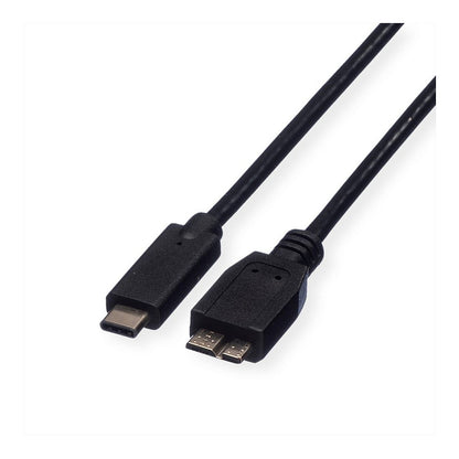 ROLINE USB 3.2 Gen 1 Kabel C-Micro B ST/ST schwarz 1m