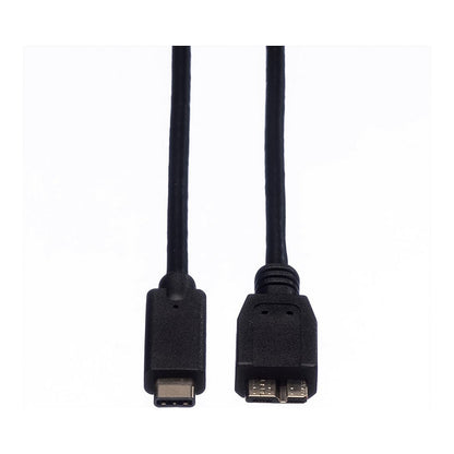 ROLINE USB 3.2 Gen 1 Kabel C-Micro B ST/ST schwarz 1m