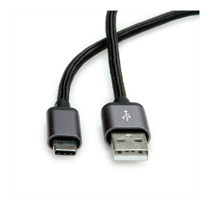 ROLINE USB2.0 KABEL C-A SLBR-SW 0 8M
