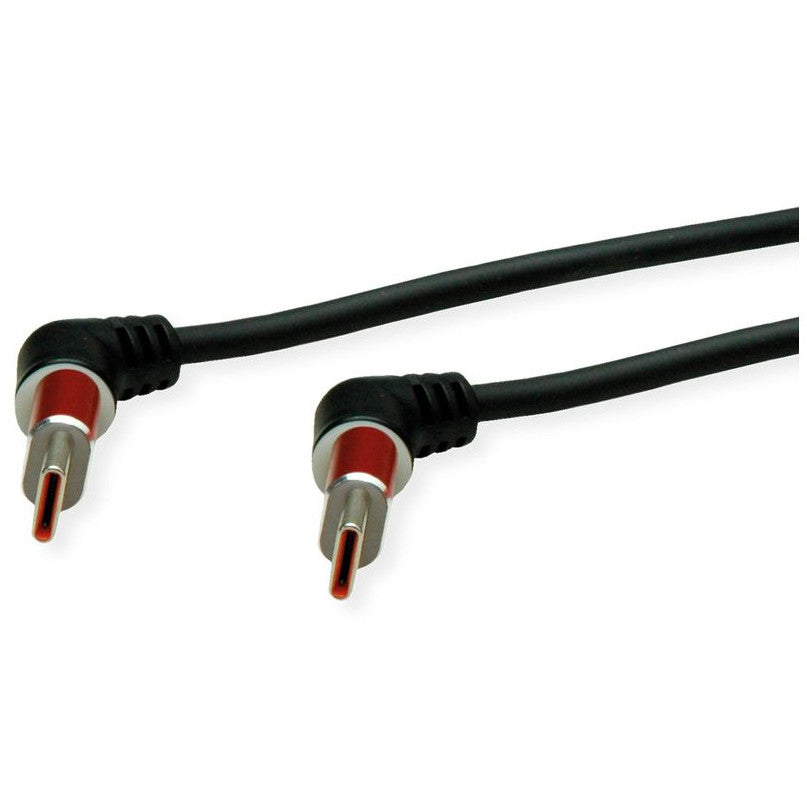 ROLINE USB 2.0 Kabel Typ-C - Typ-C ST/ST 360 Rotation schwarz / rot 2m