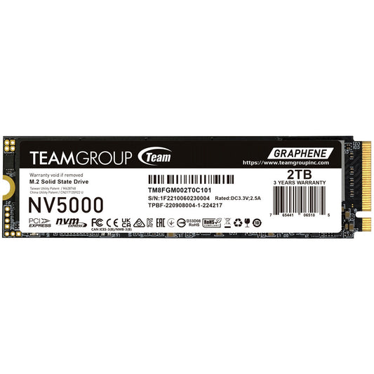 M.2 Teamgroup 2TB NV5000 TM8FGM002T0C101 PCIe M.2 PCIe 4.0 x4