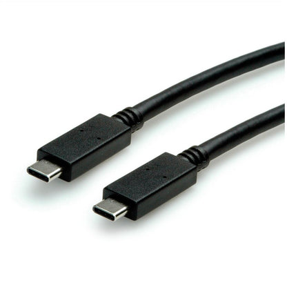 ROLINE USB 3.2 Gen 2 Kabel C-C ST/ST 10Gbit/s Emark 100W schwarz 0.5m