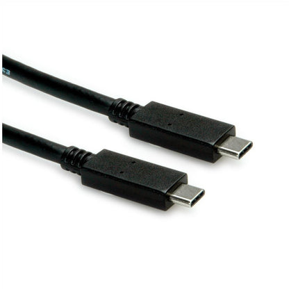 ROLINE USB 3.2 Gen 2 Kabel C-C ST/ST 10Gbit/s Emark 100W schwarz 0.5m