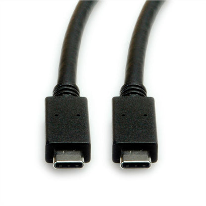 ROLINE USB 3.2 Gen 2 Kabel C-C ST/ST 10Gbit/s Emark 100W schwarz 0.5m