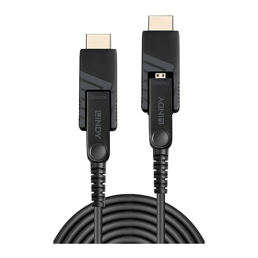 LINDY Micro-HDMI Fibre Optic Hybrid 18G Kabel 10m