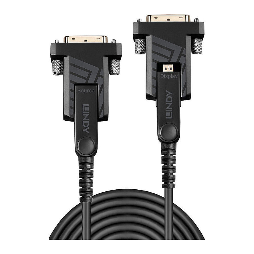 LINDY Micro-HDMI Fibre Optic Hybrid 18G Kabel 10m
