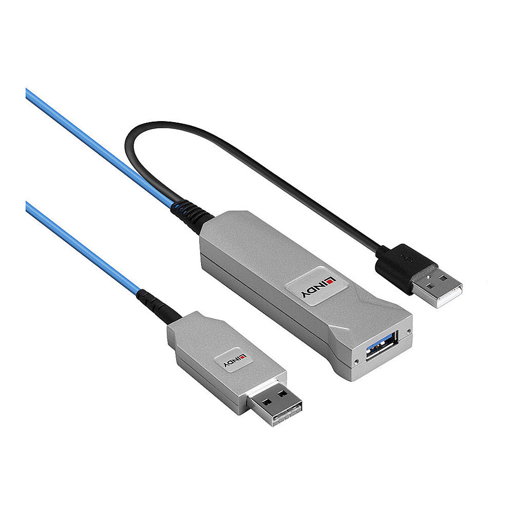 LINDY 30m Fibre Optic USB 3.0 Kabel